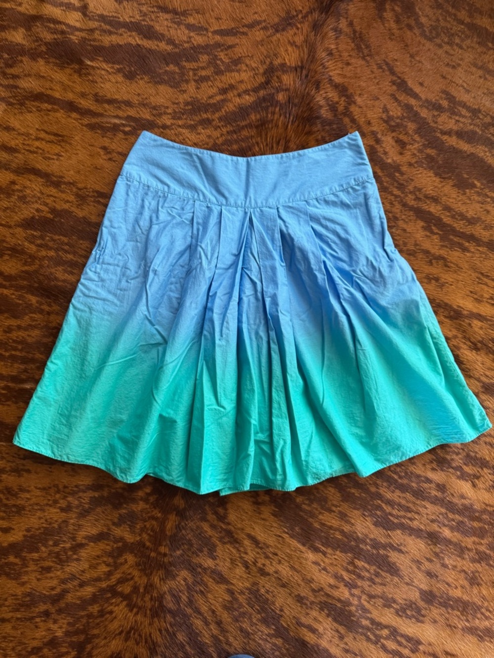 St. John's Bay Blue & Teal Ombre Skirt